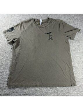 Nine Line Land of the Free T-shirt Patriotic Graphic Beige USA Men’s Size XL